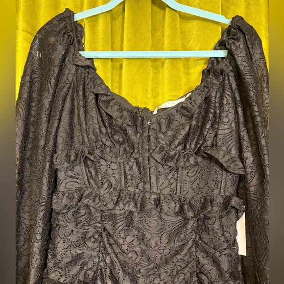 NWT ASTR the Label Black Corset Chrisley Mini Dress. Size Medium. Retail $148. - Picture 8 of 9